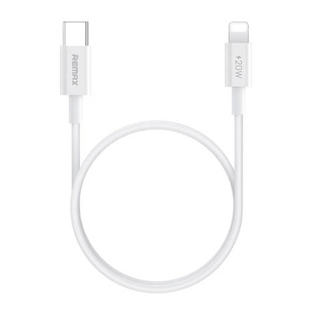 Kabel USB-C-lightning Remax, RC-C026, 1m, 20W (bílý)