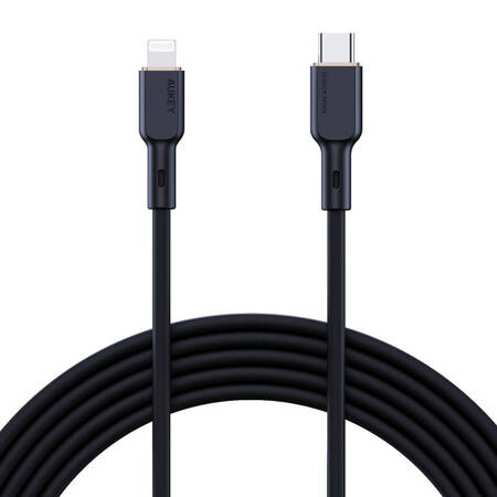 Kabel USB-C na Lightning Aukey CB-SCL1, 27W, 1m (černý)