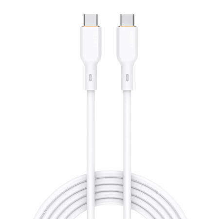 Kabel USB-C na USB-C Aukey CB-SCC102, 100W, 1,8 m (bílý)