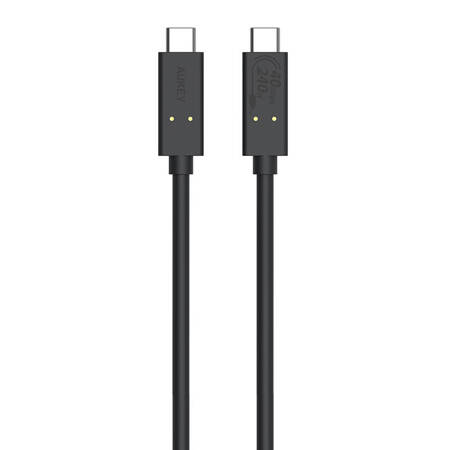 Kabel USB-C na USB-C Aukey, CB-TCC241, 240W, 0,8 m (černý)