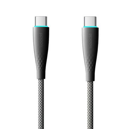 Kabel USB-C na USB-C Toocki TXCTT1- BMH01-B, 1m, PD FC 100W (černý)