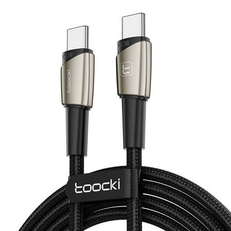 Kabel USB-C na USB-C Toocki TXCTT14- LG01-W2, 2 m, 140 W (perleťový nikl)