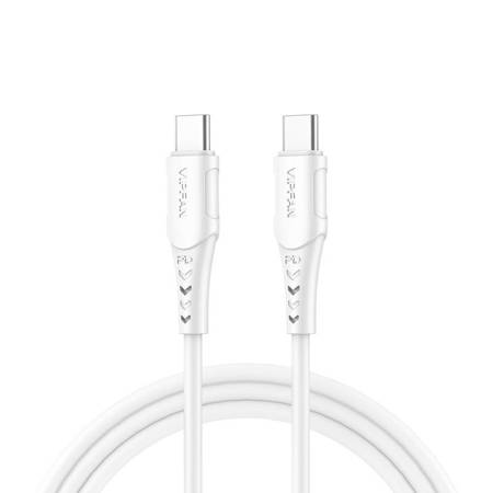 Kabel USB-C na USB-C VFAN P05, 60W, PD, 2 m (bílý)