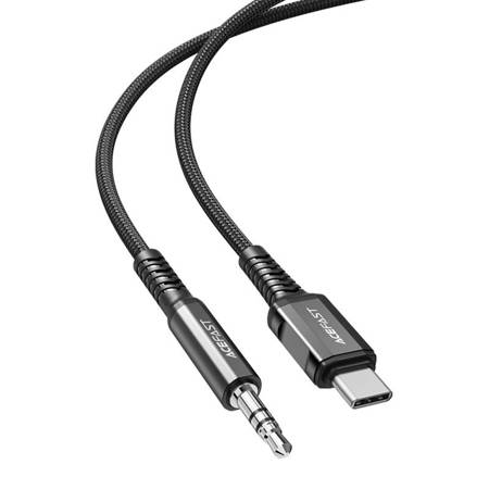 Kabel USB-C na mini jack 3,5 mm Acefast C1-08 1,2 m (černý)