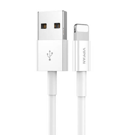 Kabel USB-Lightning VFAN X03, 3A, 1m (bílý)