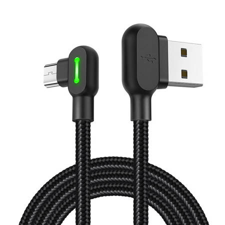 Kabel USB-Micro USB Mcdodo CA-5280 LED, 0,5 m (černý)