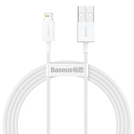 Kabel USB na Lightning 2,4A 1,5 m (bílý)