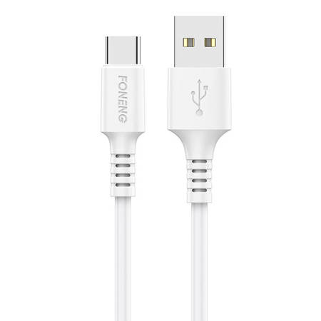 Kabel USB na USB C Foneng, x85 3A Quick Charge, 1 m (bílý)