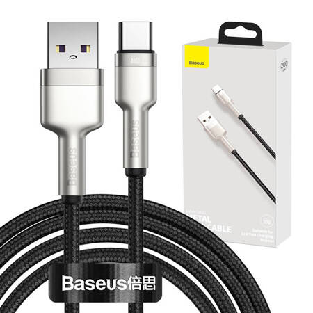 Kabel USB pro USB-C Baseus Cafule, 66 W, 2 m (černý)