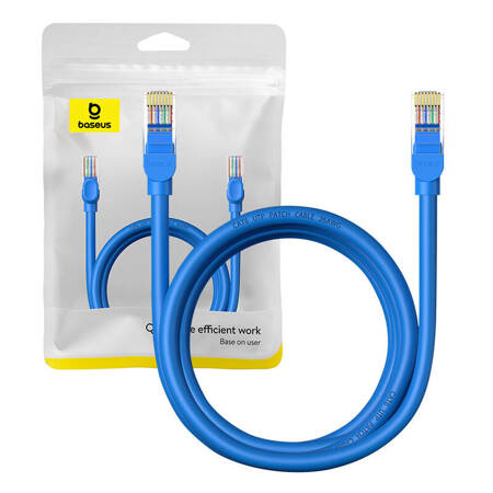 Kulatý kabel Baseus Ethernet RJ45, Cat.6, 2 m (modrý)