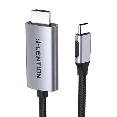 Lention Kabel USB-C na 4K60Hz HDMI, 3 m (šedý)