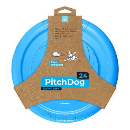 Létající disk PitchDog Waudog (24 cm), modrý