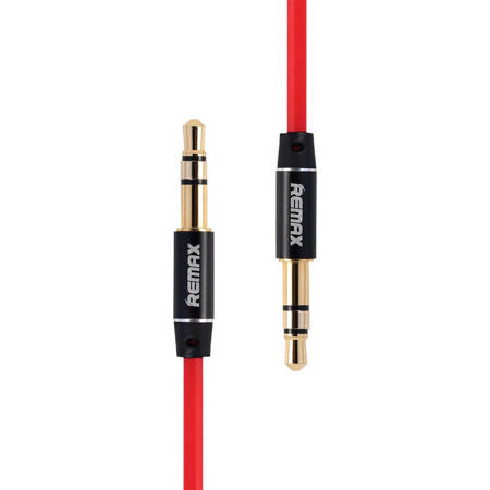 Mini jack 3,5 mm AUX kabel Remax RL-L100 1 m (červený)