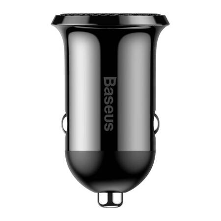 Nabíčejka do auta Baseus Grain Pro 2x USB 4,8A (černá)