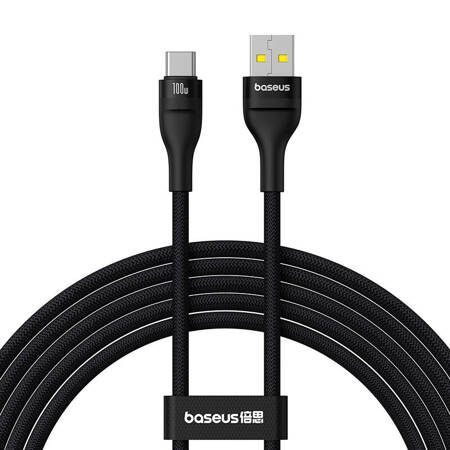 Nabíjecí kabel Baseus Flash 2 USB na USB-C 100W, 2 m (černý)