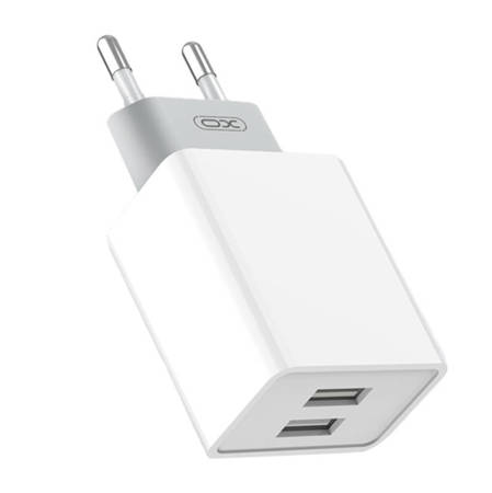 Nabíječka XO L65, 2x USB + kabel USB (bílá)