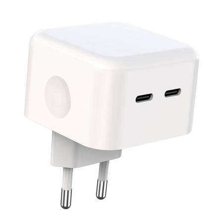 Nástěnná nabíječka XO L102, 2x USB-C, 35 W (bílá)