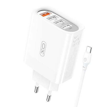 Nástěnná nabíječka XO L110 s kabelem USB-C, 18 W (bílá)