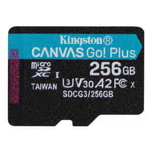 Paměťová karta microSD 256GB Kingston Canvas Go Plus