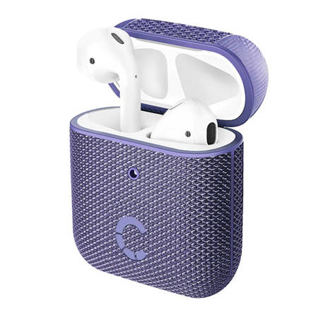 Pouzdro Cygnett TekView pro AirPods 1 i 2 (fialové)