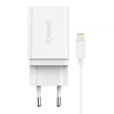 Rychlá nabíječka Foneng K300 18W 1x USB 3A+ kabel USB Lightning