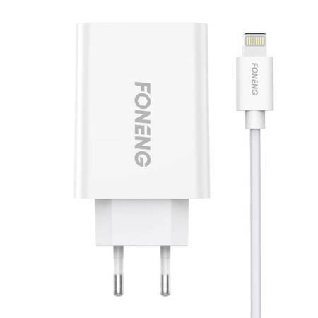 Rychlonabíječka Foneng 1x USB EU43 10.5W + kabel USB Lightning