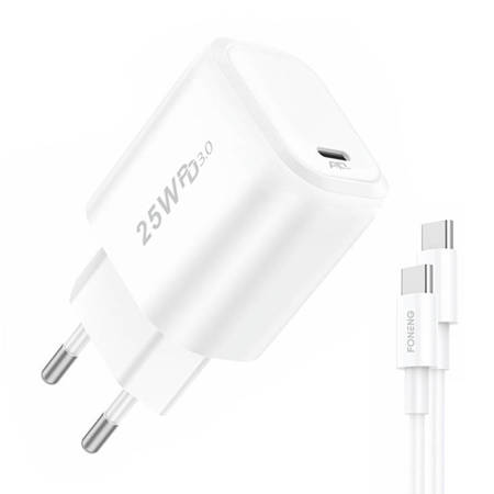 Rychlonabíječka Foneng 2x USB EU40 + kabel USB C