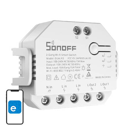 Smart switch WiFi Sonoff Dual R3