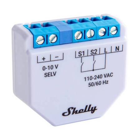 Stmívač světla Shelly Plus WiFi 0-10V