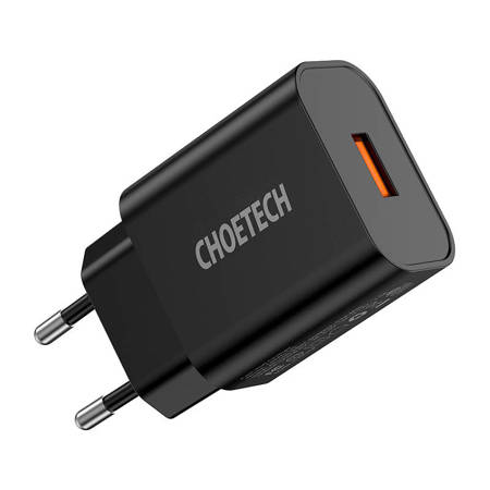 Wall Charger Choetech Q5003 18W USB-A (black)